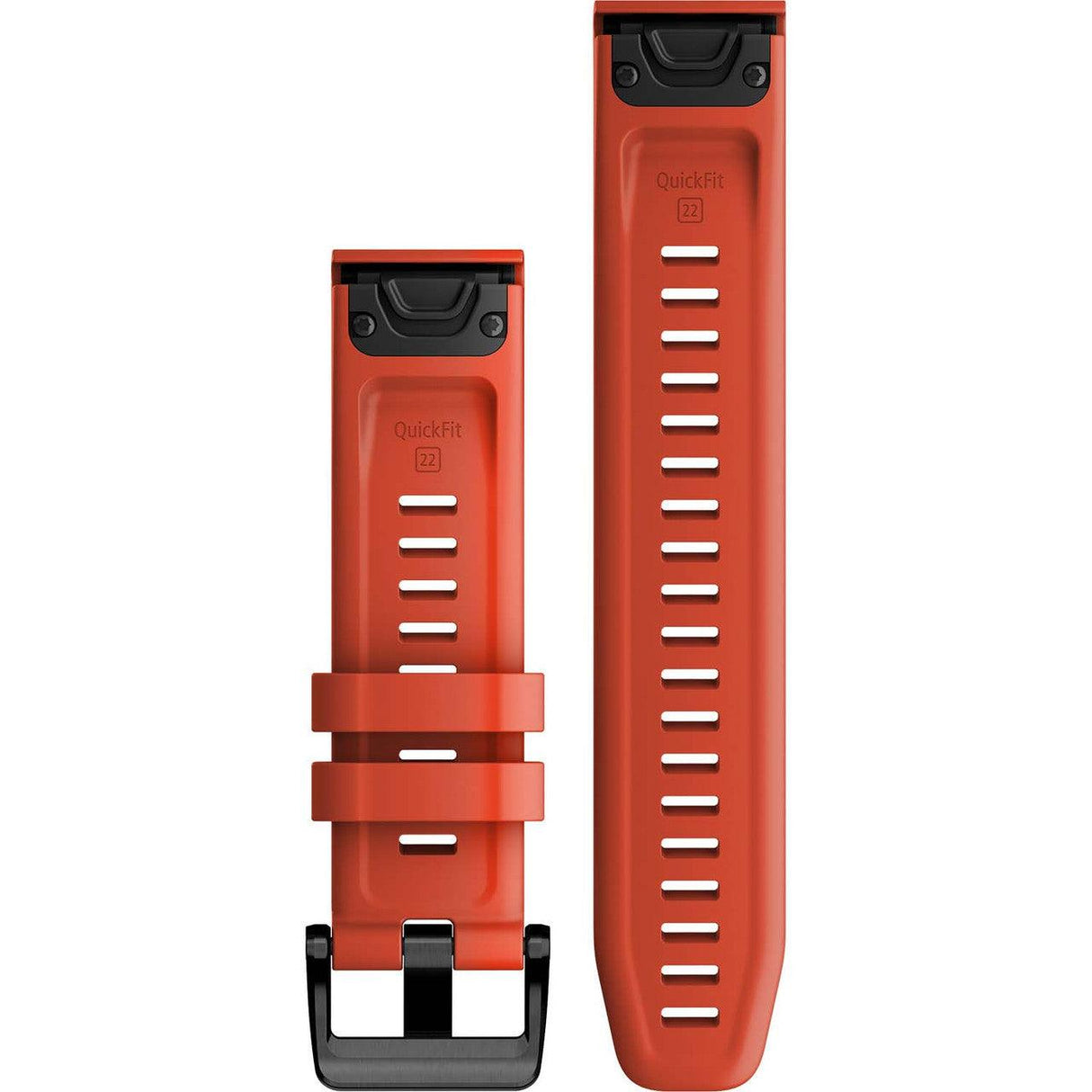 QuickFit 22 Watch Band – Flame Red Silicone - Fitness New Zealand