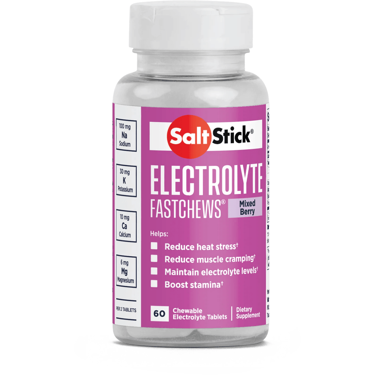 SaltStick FastChews - 60 Chewable Electrolytes - Mixed Berry - Fitness New Zealand