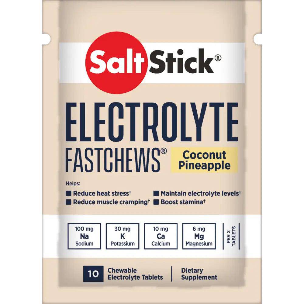 Saltstick FastChews - Pack of 10 Chewable Electrolytes - Coconut Pineapple - Fitness New Zealand