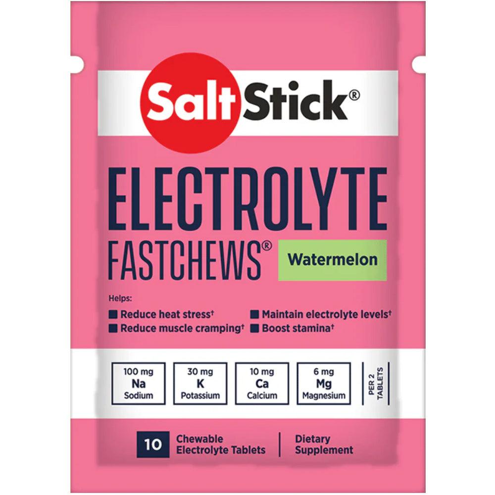 SaltStick FastChews - Pack of 10 Chewable Electrolytes - Watermelon - Fitness New Zealand