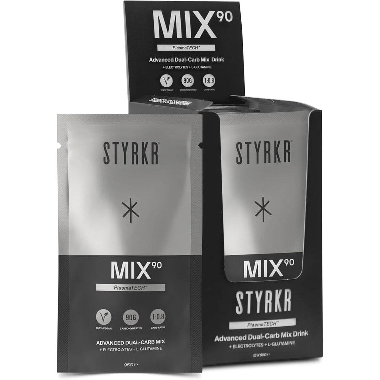 Styrkr Energy Drink Mix90 Dual - Carb - Box of 12 - Fitness New Zealand