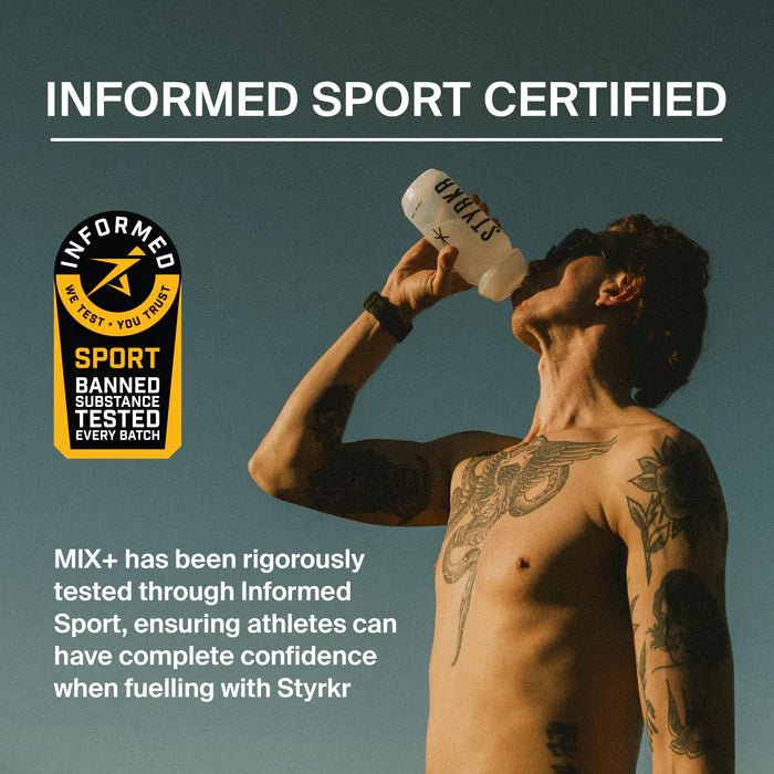 Styrkr MIX+ Blood Orange: Dual - Carb & Electrolyte Mix - 555g - Fitness New Zealand