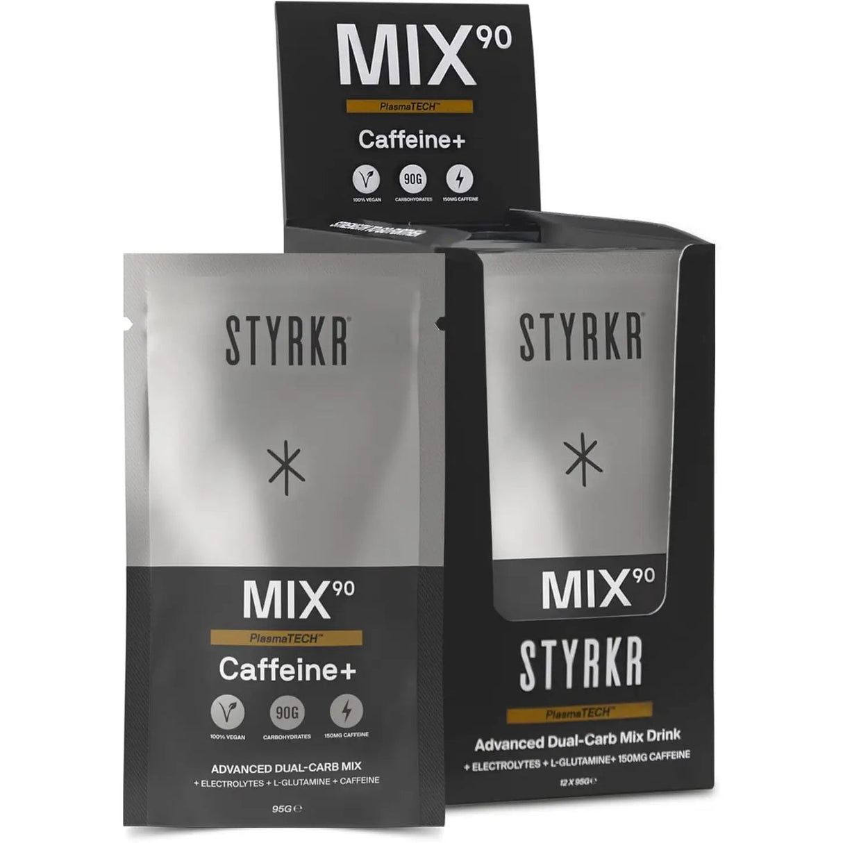 Styrkr Mix90 Caffeine Dual-Carb Energy Drink Mix - Box of 12 - Fitness New Zealand