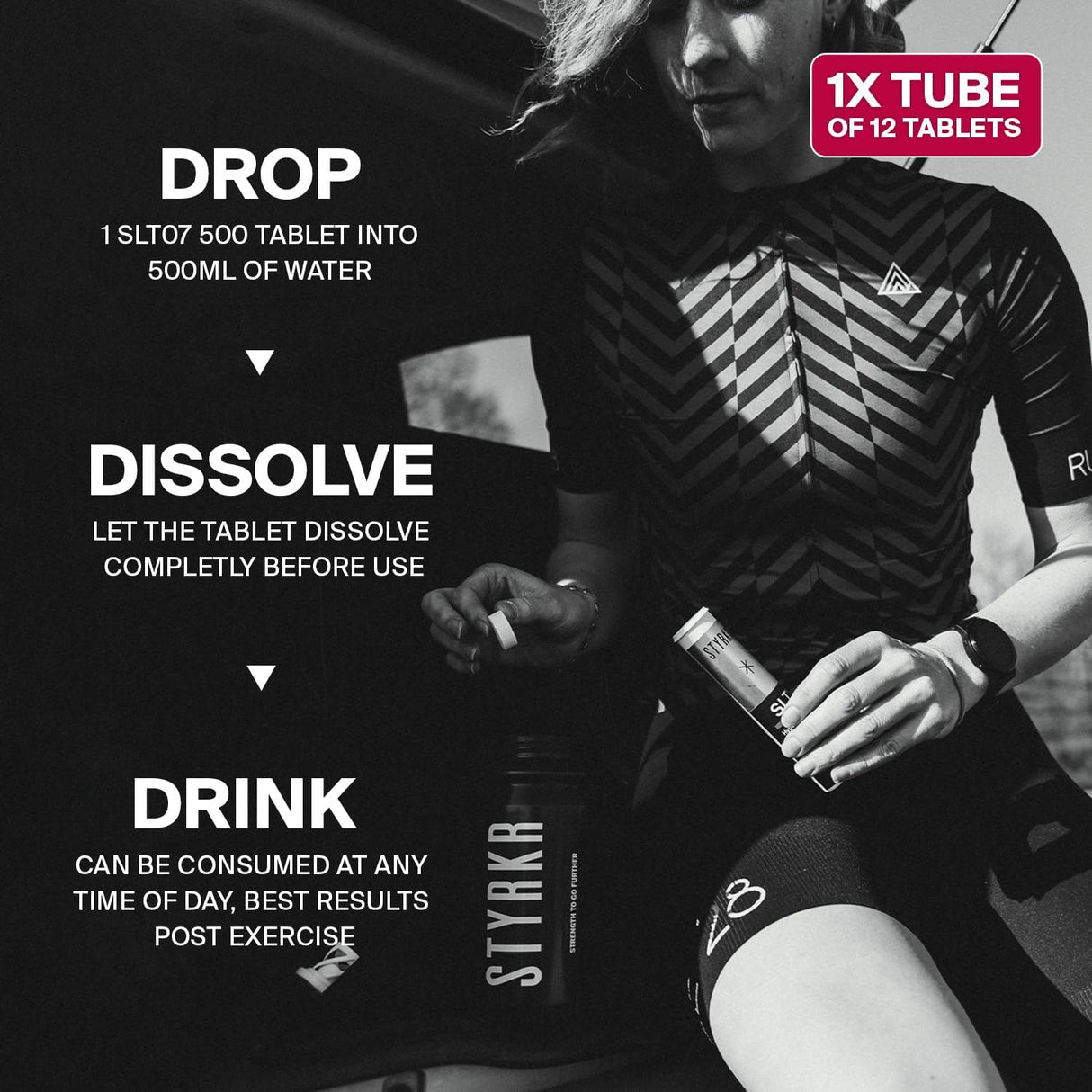 Styrkr SLT07 Hydration Tablets Mild Berry - 500MG - Fitness New Zealand