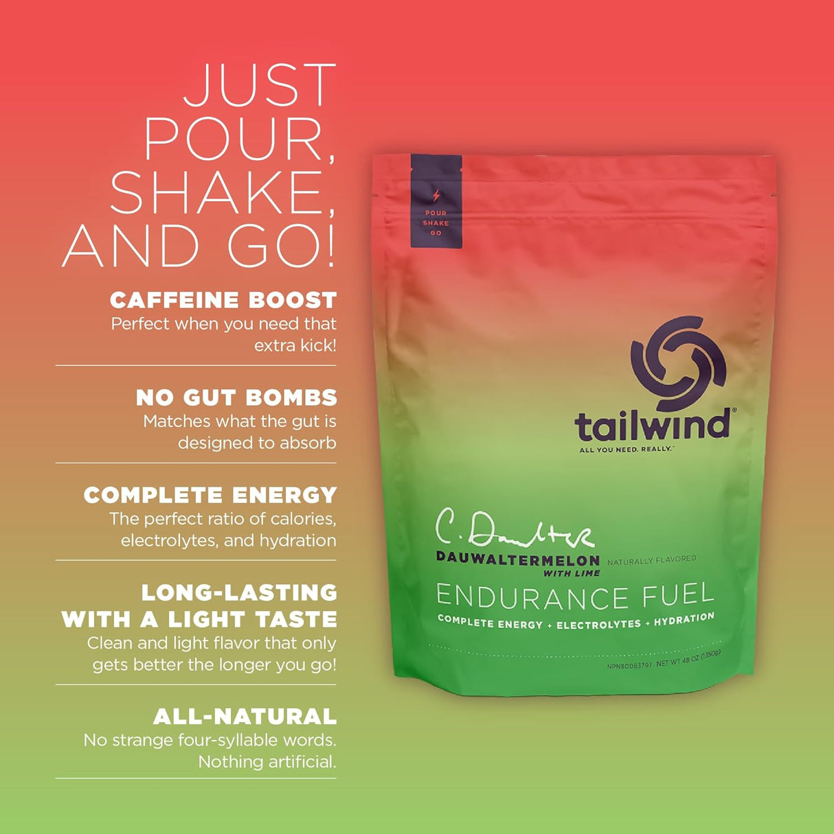 Tailwind Nutrition - Dauwaltermelon - 50 Serve - Fitness New Zealand