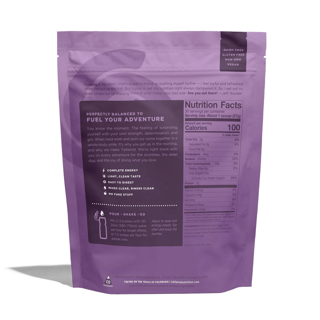 Tailwind Nutrition - Grape - 30 Serve - Fitness New Zealand