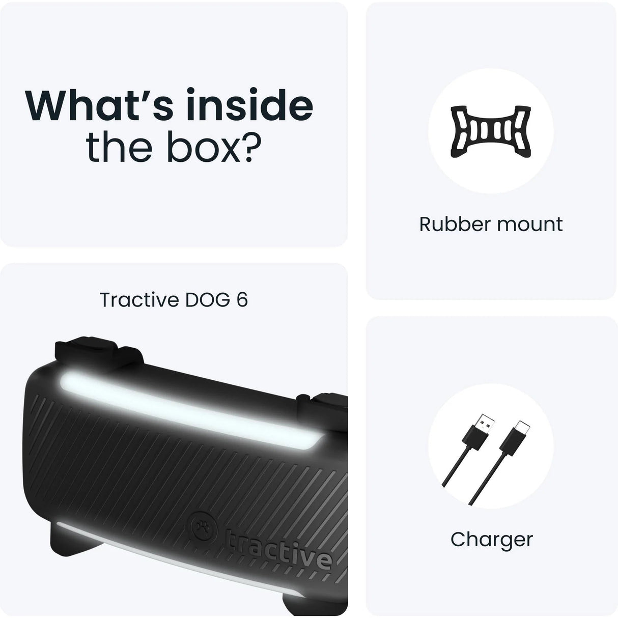 Tractive GPS Tracker Dog 6 (Black) - Fitness New Zealand