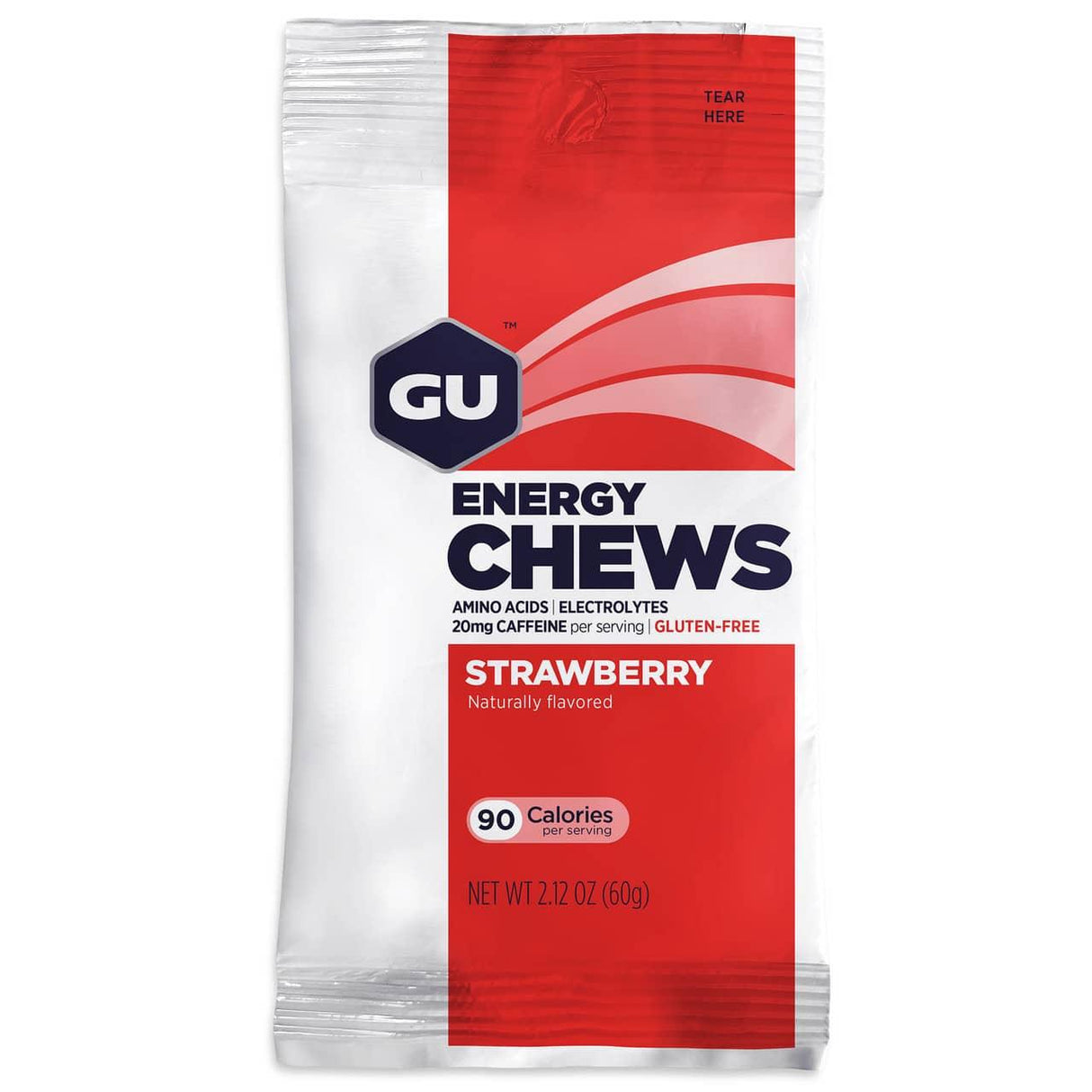 GU Energy Chews – Strawberry with 20mg Caffeine - Fitness New Zealand