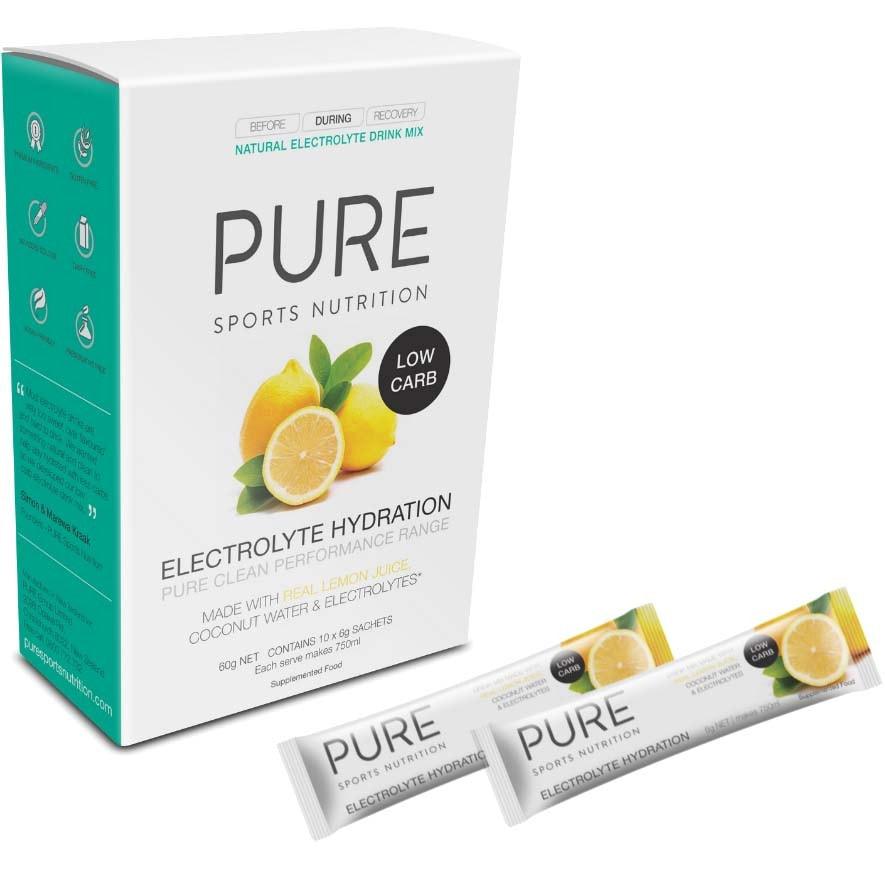 PURE Electrolyte Low Carb Lemon (10 x 6g) - Fitness New Zealand