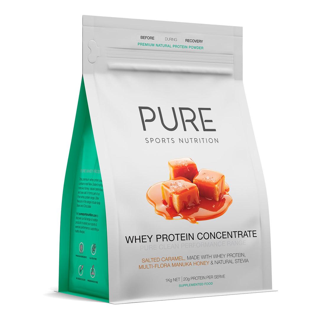 PURE Whey Protein - Honey Salted Caramel - 1kg - Fitness New Zealand