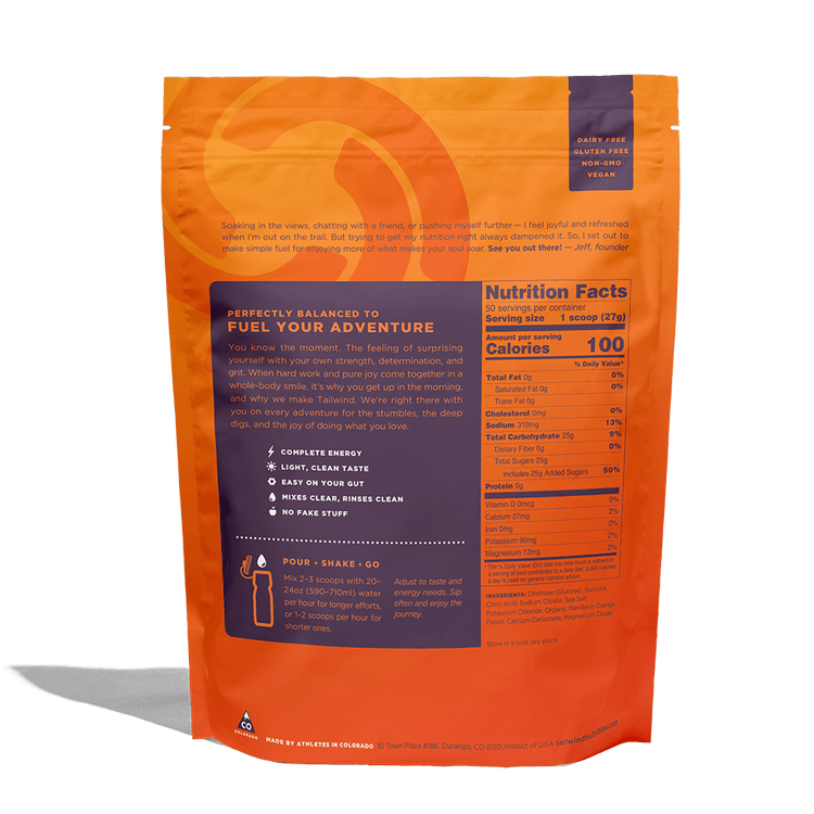 Tailwind Nutrition - Mandarin - 50 Serve - Fitness New Zealand