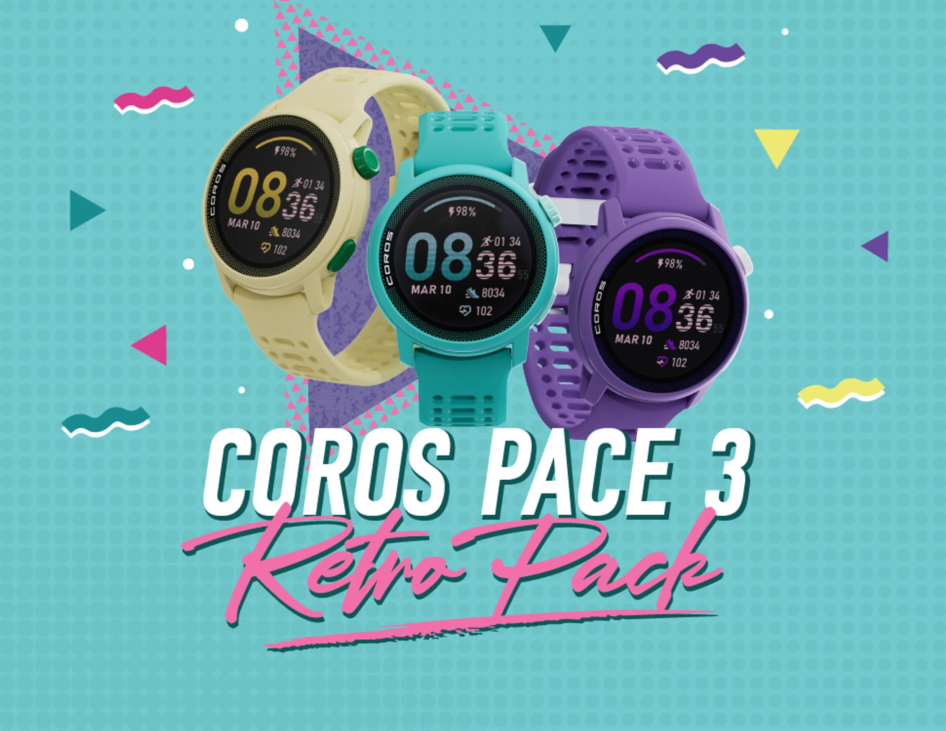 New Retro Style COROS PACE 3's