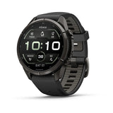 fenix 9 Pro - 43mm - Carbon Grey DLC Titanium with Black/Pebble Grey Silicone Band