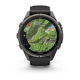 fenix 9 Pro - 43mm - Carbon Grey DLC Titanium with Black/Pebble Grey Silicone Band