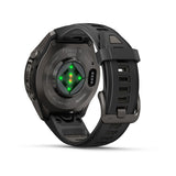 fenix 9 Pro - 43mm - Carbon Grey DLC Titanium with Black/Pebble Grey Silicone Band