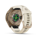 fenix 9 Pro - 43mm - Autumn Gold Titanium with Cream/French Gray Silicone Band