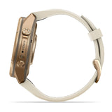 fenix 9 Pro - 43mm - Autumn Gold Titanium with Cream/French Gray Silicone Band