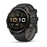 fenix 9 Pro - 47mm - Carbon Grey DLC Titanium with Black/Pebble Grey Silicone Band