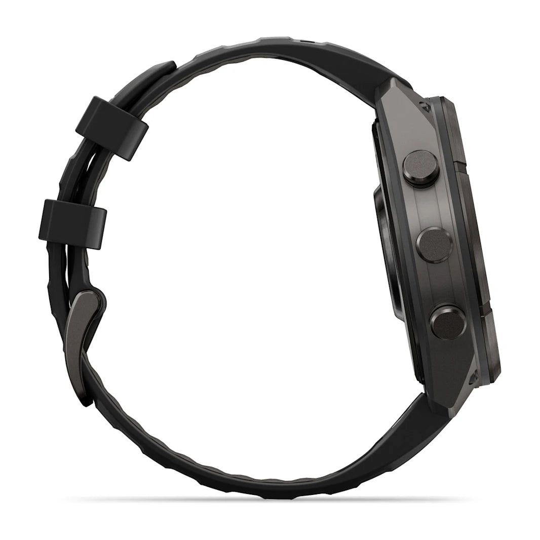 fenix 9 Pro - 47mm - Carbon Grey DLC Titanium with Black/Pebble Grey Silicone Band