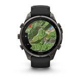 fenix 9 Pro - 47mm - Carbon Grey DLC Titanium with Black/Pebble Grey Silicone Band