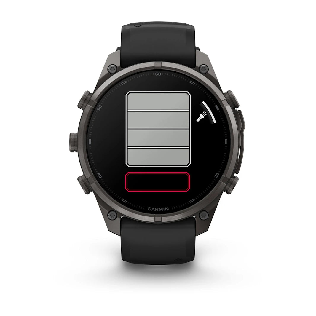 fenix 9 Pro - 47mm - Carbon Grey DLC Titanium with Black/Pebble Grey Silicone Band