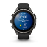 fenix 9 Pro - 47mm - Carbon Grey DLC Titanium with Black/Pebble Grey Silicone Band