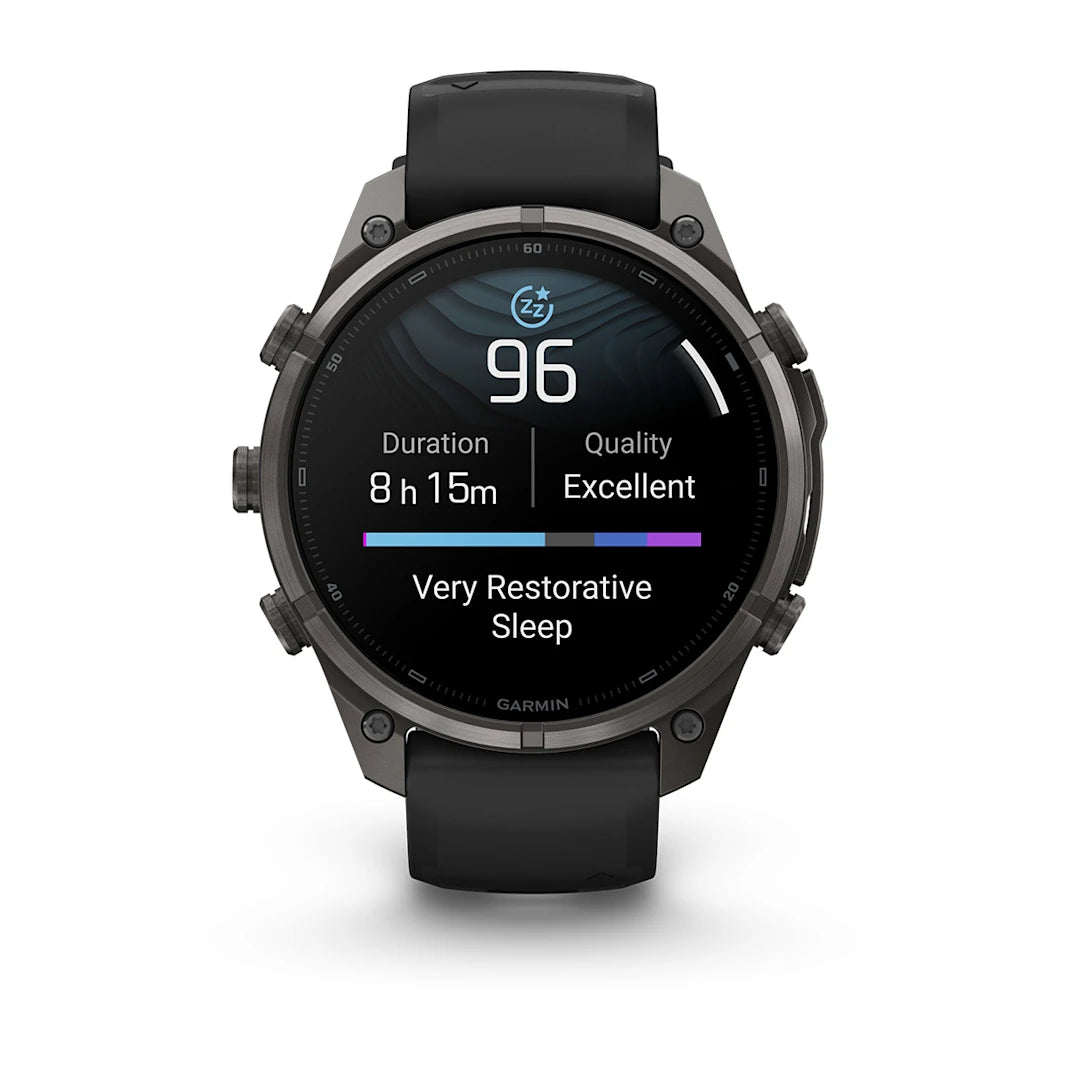 fenix 9 Pro - 47mm - Carbon Grey DLC Titanium with Black/Pebble Grey Silicone Band