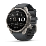 fenix 9 Pro - 47mm - Titanium with Graphite/Black Silicone Band
