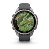 fenix 9 Pro - 47mm - Titanium with Graphite/Black Silicone Band