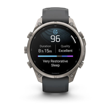 fenix 9 Pro - 47mm - Titanium with Graphite/Black Silicone Band