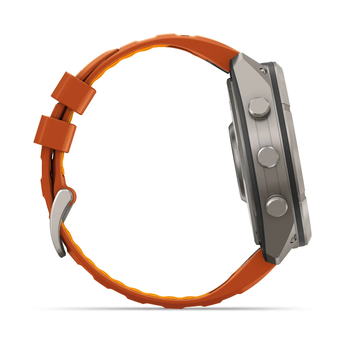 fenix 9 Pro - 51mm - Titanium with Autumn Orange/Spark Orange Silicone Band