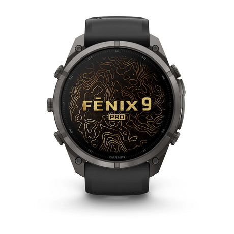 fenix 9 Pro – inReach - 51mm - Carbon Grey DLC Titanium with Black/Pebble Grey Silicone Band