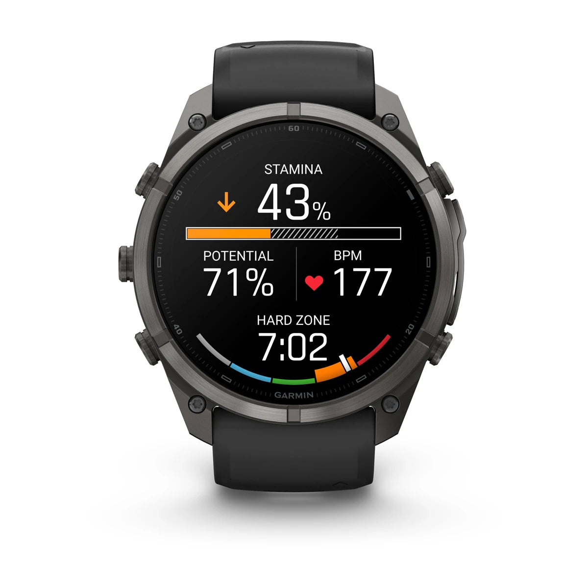 fenix 9 Pro – inReach - 51mm - Carbon Grey DLC Titanium with Black/Pebble Grey Silicone Band