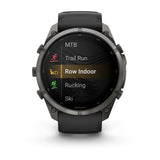fenix 9 Pro – inReach - 51mm - Carbon Grey DLC Titanium with Black/Pebble Grey Silicone Band