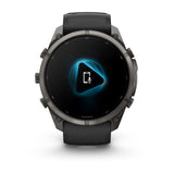 fenix 9 Pro – inReach - 51mm - Carbon Grey DLC Titanium with Black/Pebble Grey Silicone Band