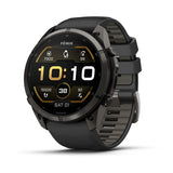 fenix 9 Pro - 51mm - Carbon Grey DLC Titanium with Black/Pebble Grey Silicone Band
