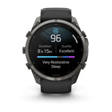 fenix 9 Pro - 51mm - Carbon Grey DLC Titanium with Black/Pebble Grey Silicone Band