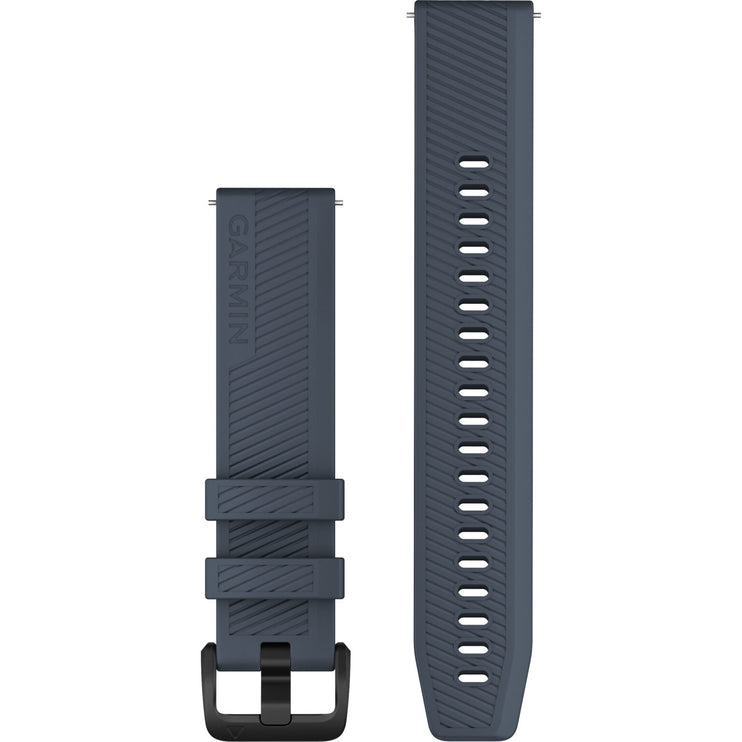 Quick Release Band 20mm – Granite Blue with Black Stainless Steel Hardware