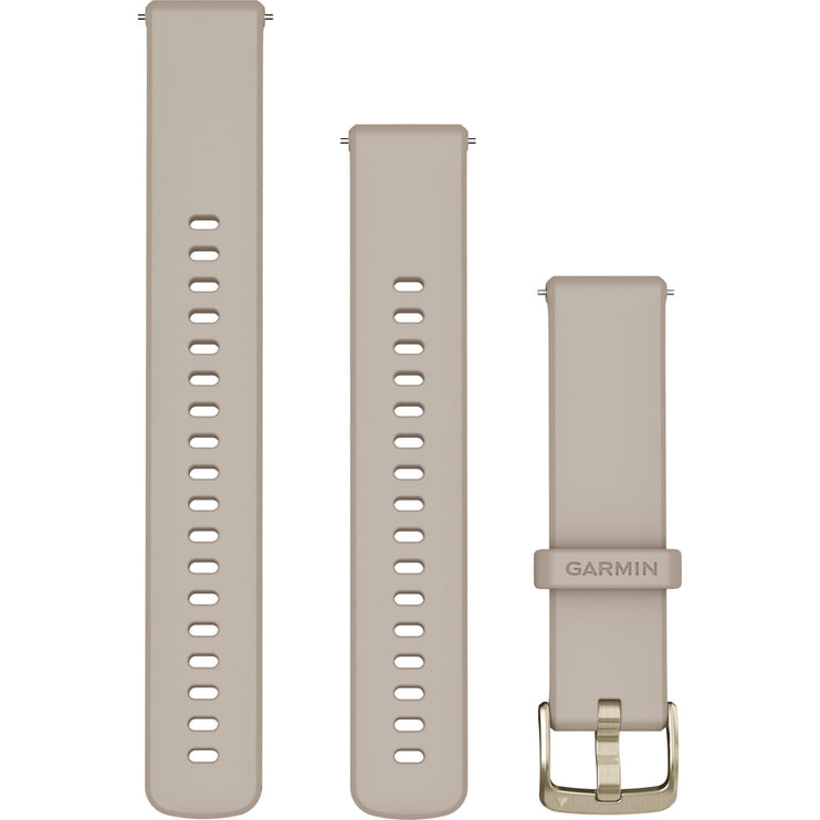 Garmin Quick Release Band 18mm – French Grey with Soft Gold Hardware