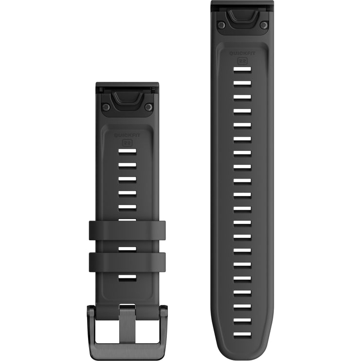 Garmin QuickFit 22 Watch Band – Graphite Silicone