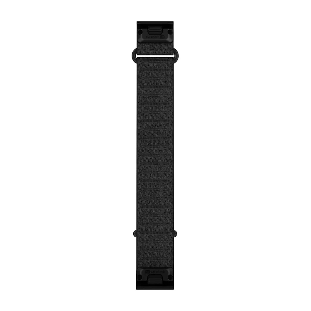 Garmin QuickFit 20 Watch Band - Long - Black ComfortFit Fabric
