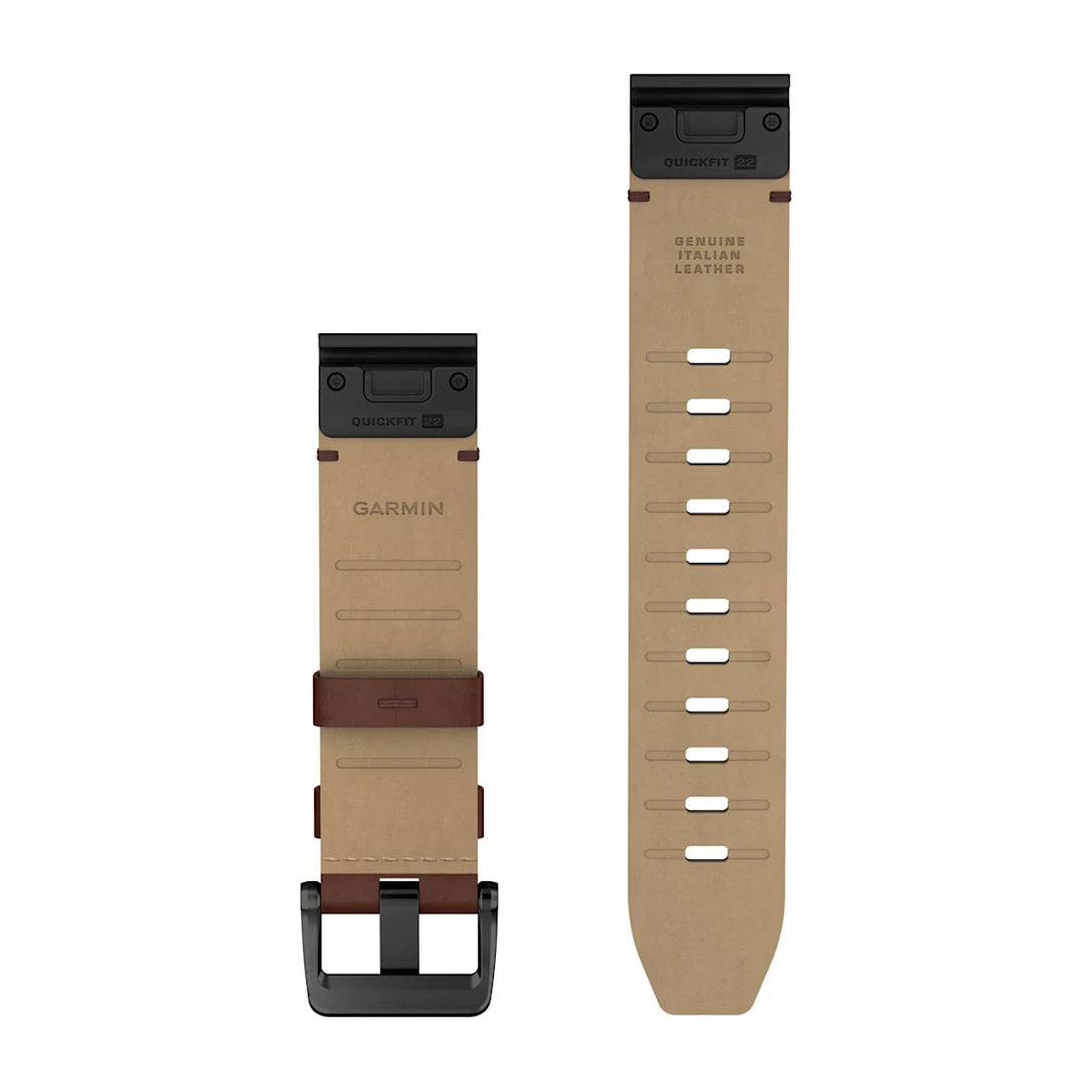 QuickFit 22mm Watch Band - Walnut Leather