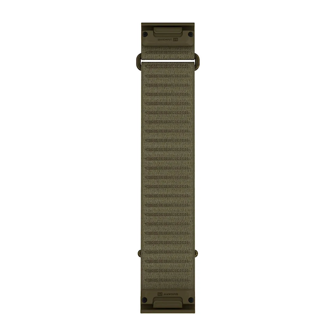 Garmin QuickFit 26 Watch Band - Long - Dark Olive ComfortFit Fabric