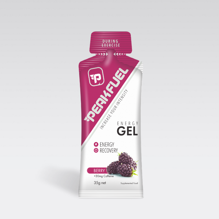 PEAKFUEL Berry 35g Energy Gels + 30mg Caffeine