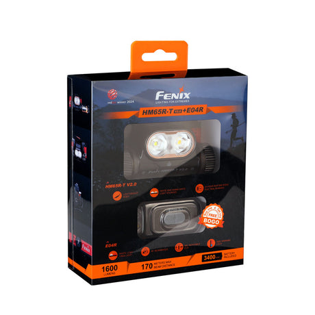 Fenix - Headlamp HM65R-T V2 Black with E04R