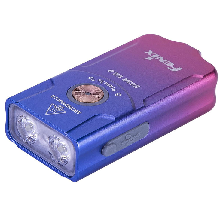 Fenix E03R V2.0 Keychain Flashlight - Nebula