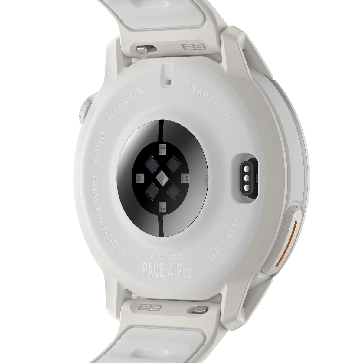 COROS PACE 4 Pro GPS Sport Watch - White Silicone