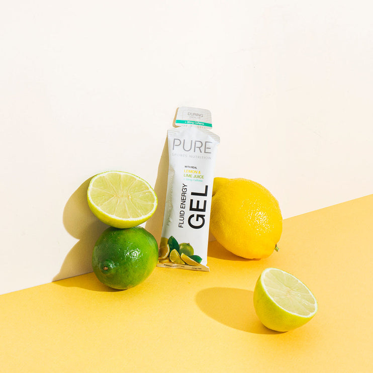 PURE Fluid Energy Gel - Lemon Lime + Caffeine 50G