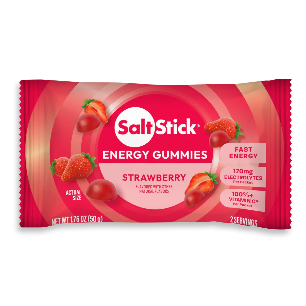 SaltStick Strawberry Energy Gummies – 50g
