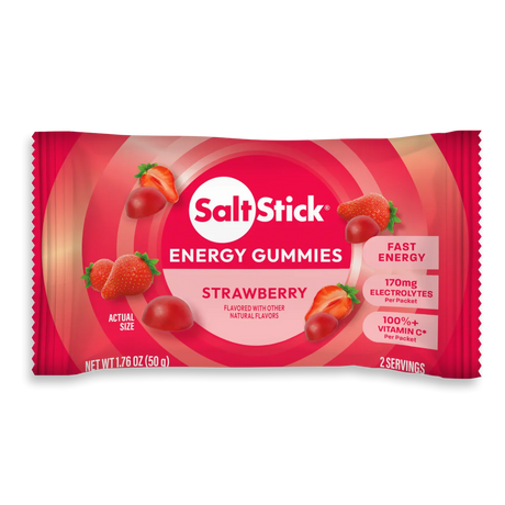 SaltStick Strawberry Energy Gummies – 50g